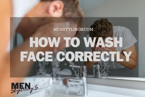 How to wash face correctly men